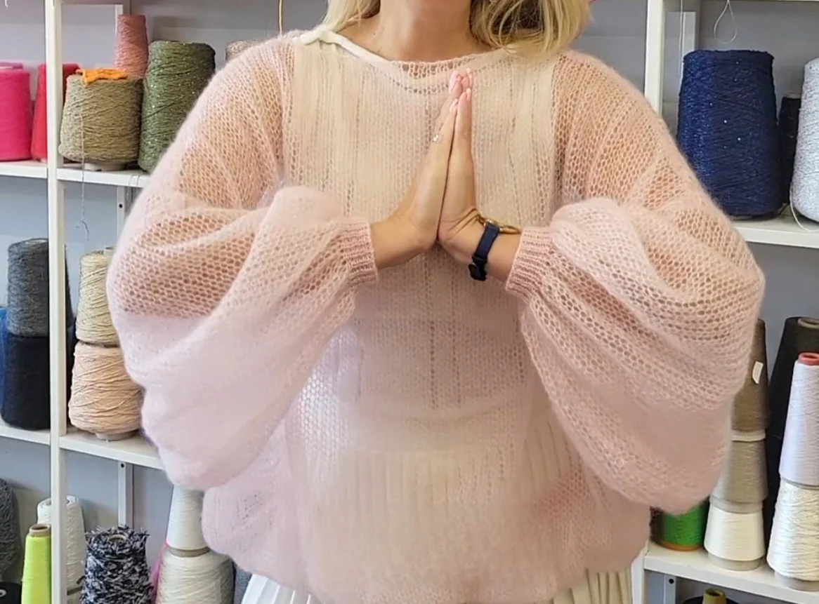 DESCRIPTION | Cloud jumper in Super Kid Mohair & Silk - Image 2