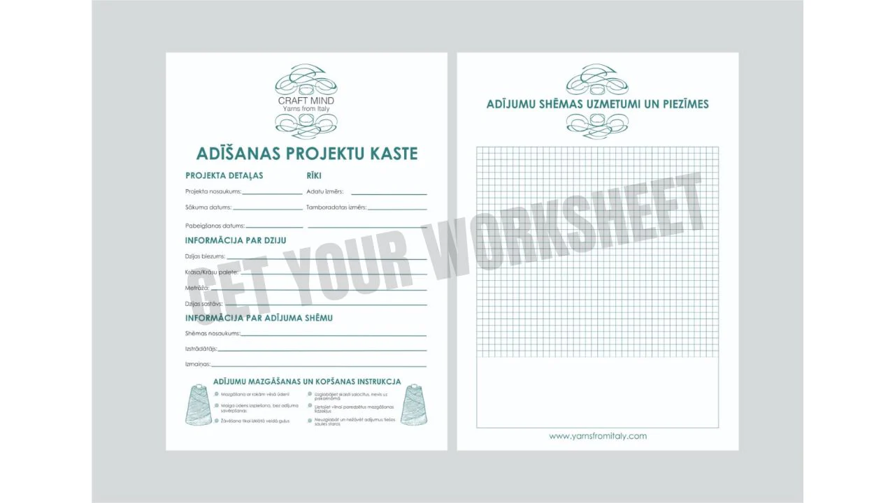 PATTERN WORK SHEET
